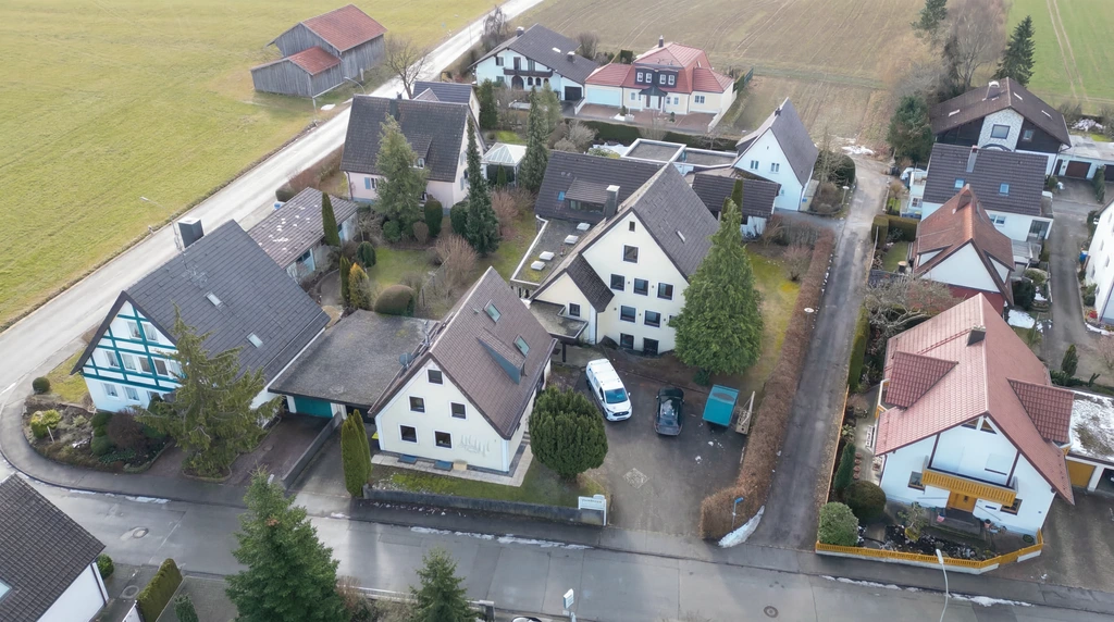 Außenansicht des Haus zum Wald in Bad Wörishofen bei Abendlicht